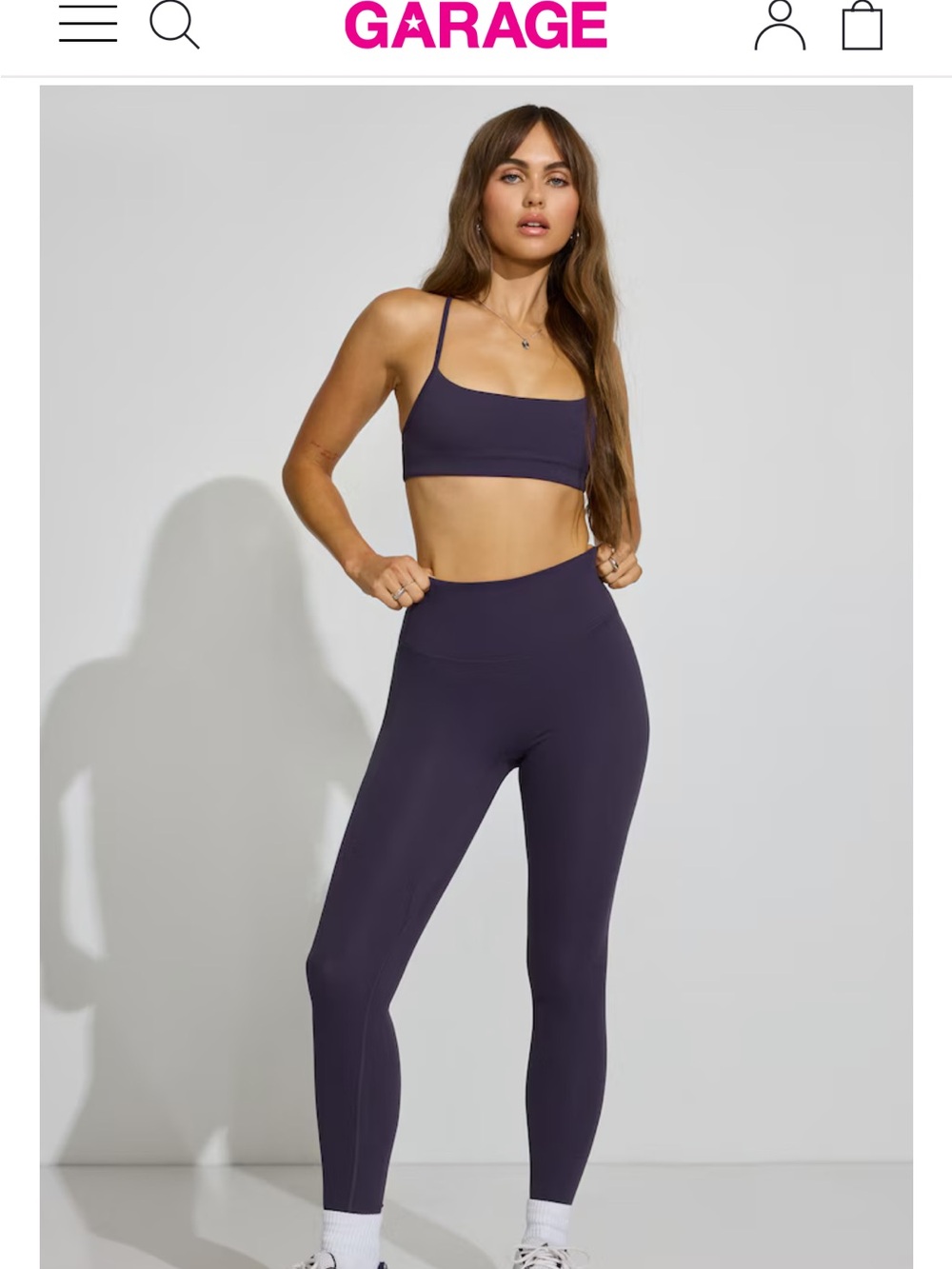 Garage High-Waist Seamless Leggings — Plum